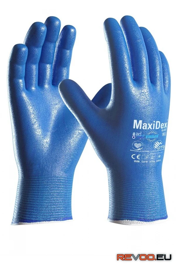 Maxidex és virosan vegy- és olajálló mártott kesztyű 19-007 ATG VO-A3033-09