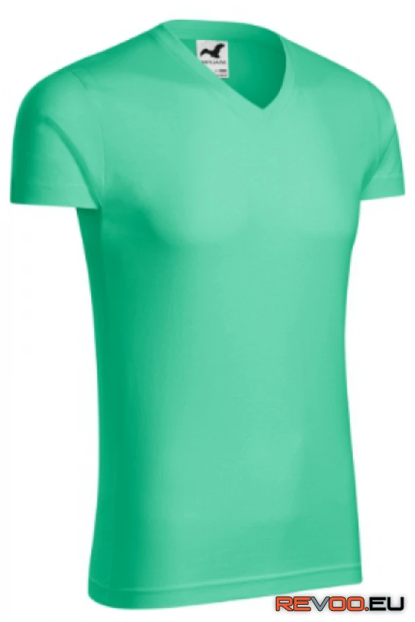 Slim Fit V-neck póló   Adler-Malfini MAL-146